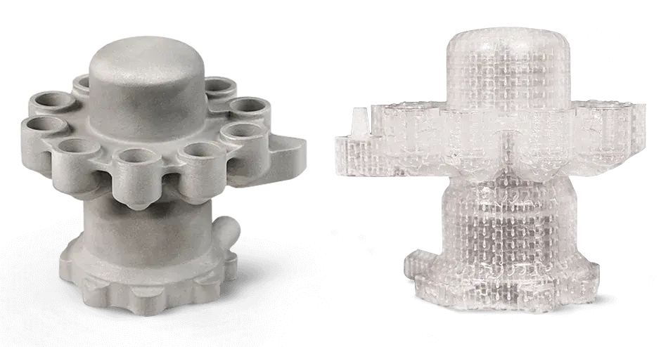 3D printed SLA casting pattern and casted part