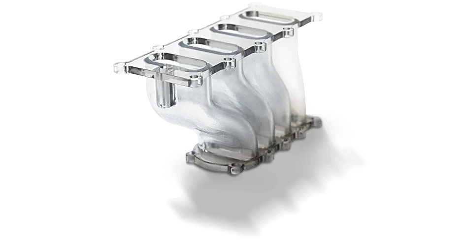 VisiJet SL HiTemp SLA 3D printed Exhaust prototype