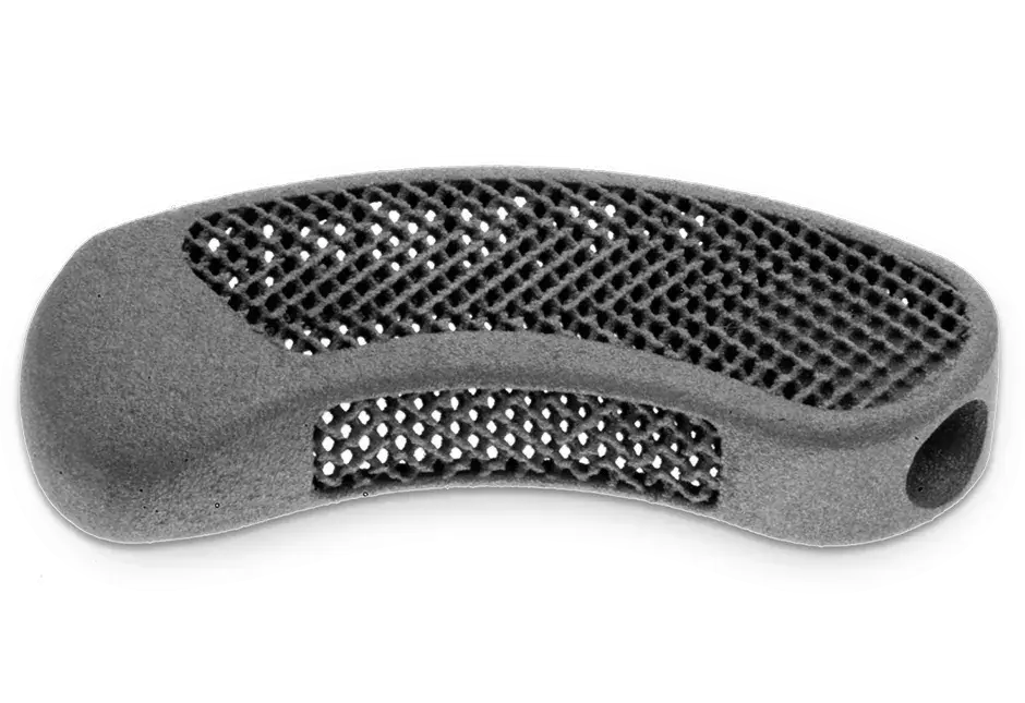 Interbody Fusion Device for improved Osseo ingrowth manufactured in LaserForm Ti Gr5 (A) material.